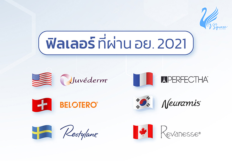 ฟิลเลอร์-ยี่ห้อที่ผ่านการรับรองจากอย.