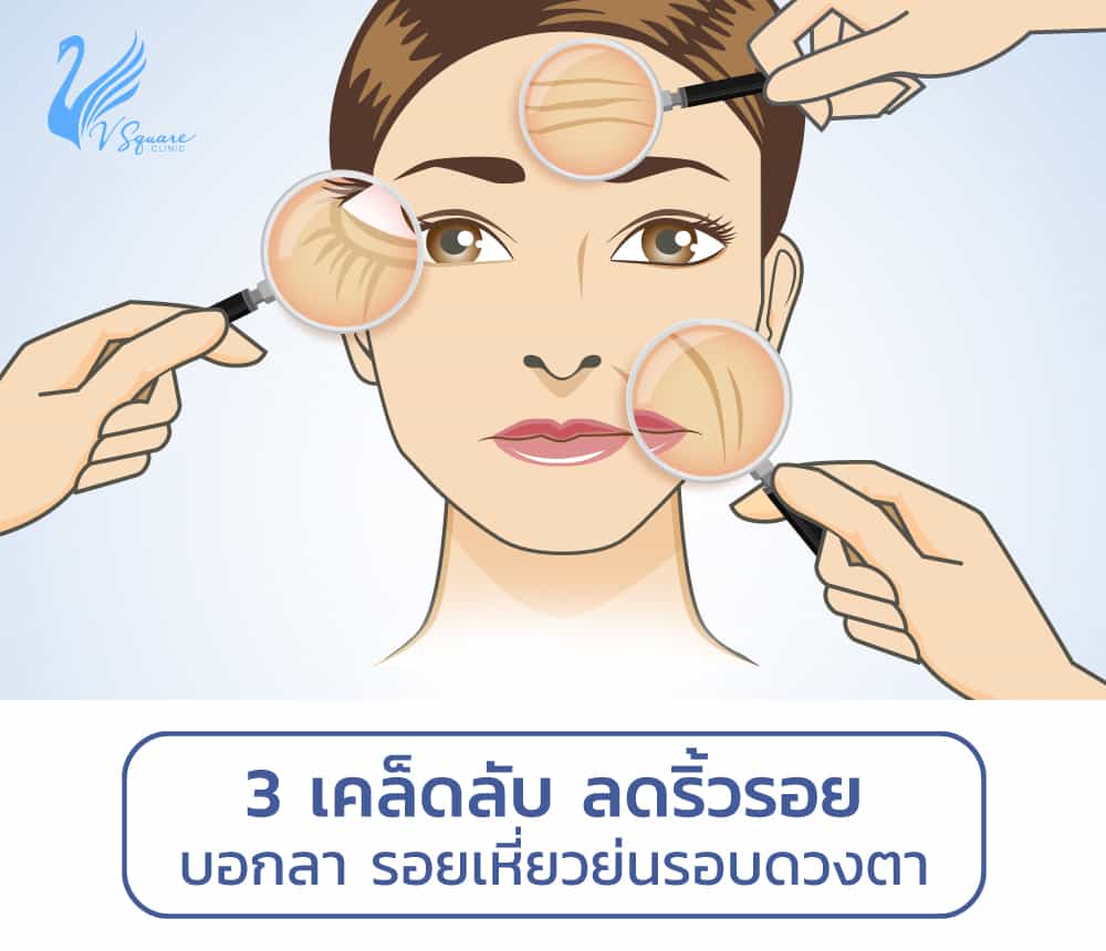 3เคล็ดลับลดริ้วรอย