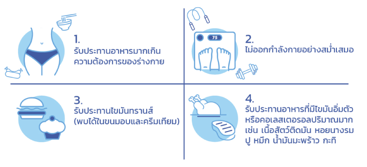 สาเหตุการเกิดของเซลล์ไขมัน