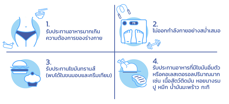 สาเหตุการเกิดเซลล์ไขมัน