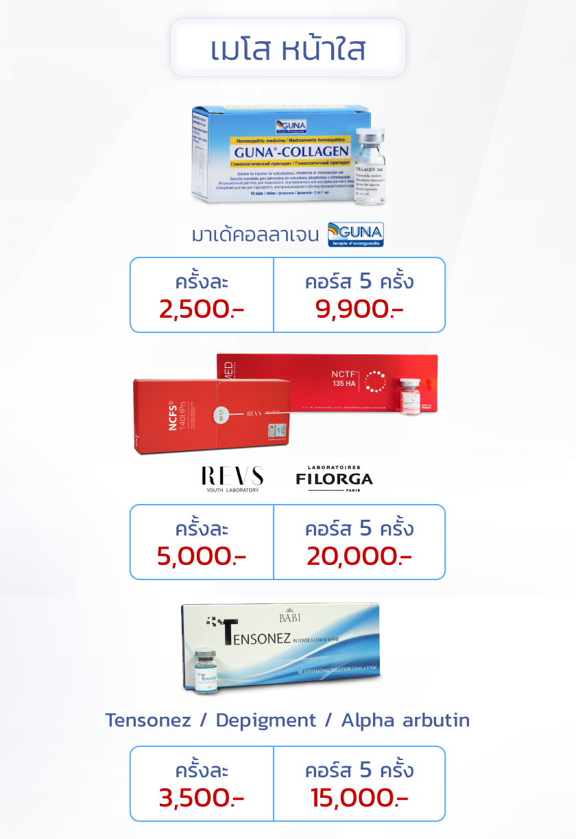 โปรโมชั่น เมโสหน้าใส