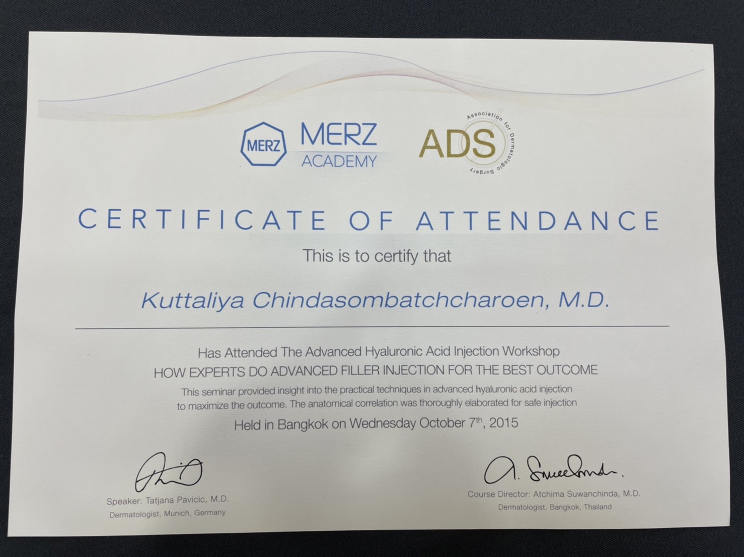 dr Kuttaliya Chindasombatcharoen Certificate (7)