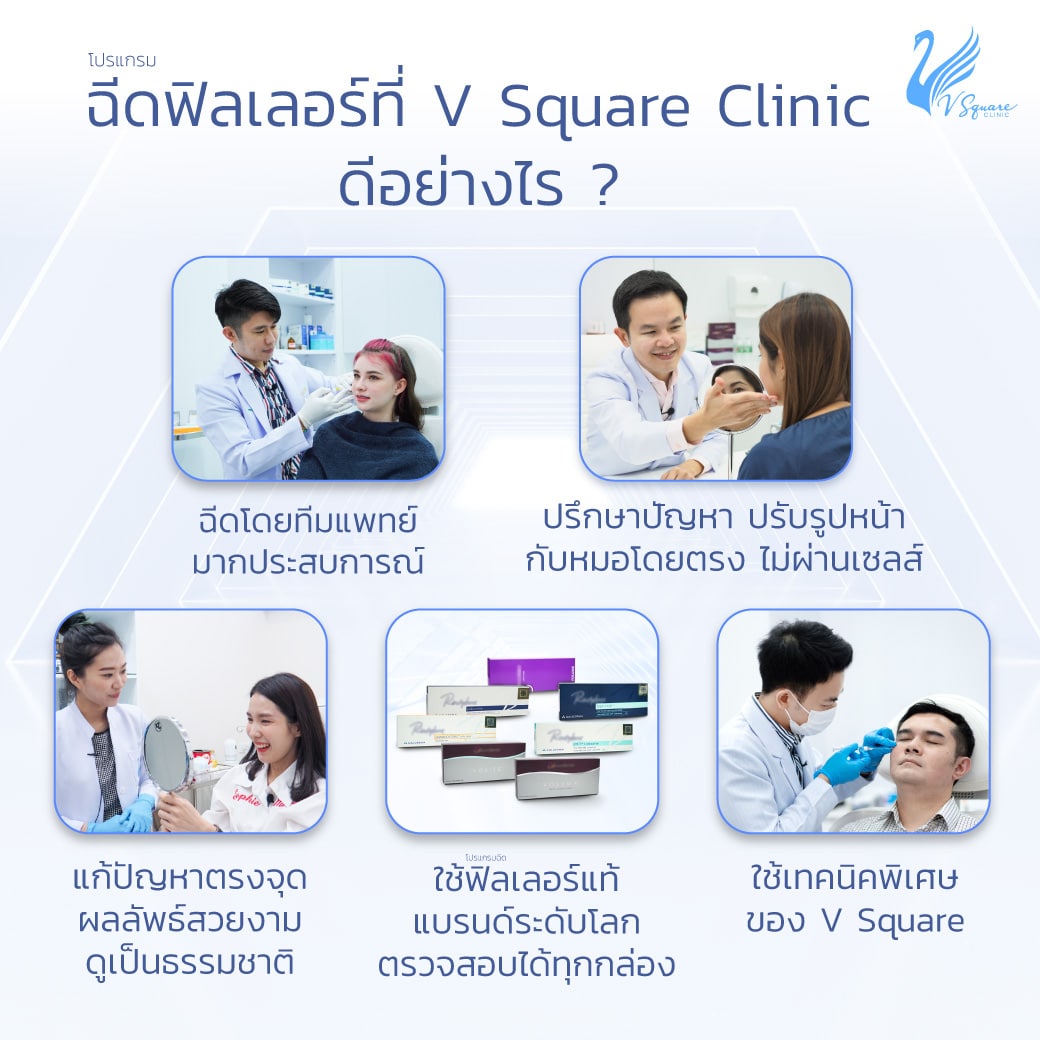 ฉีดฟิลเลอร์คางกับ V Square Clinic ดีอย่างไร