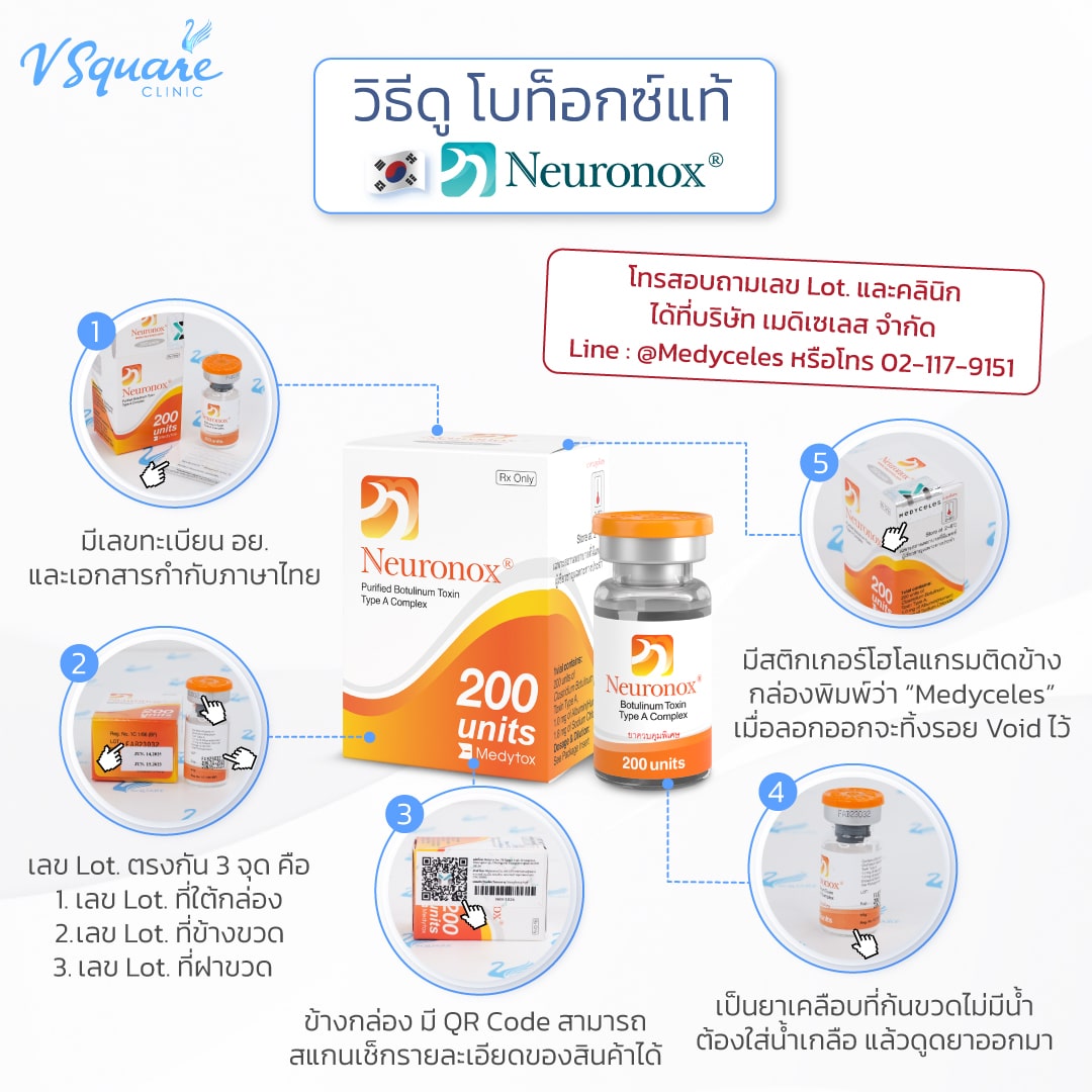 วิธีดูโบท็อกเกาหลี neoronox 200 unit