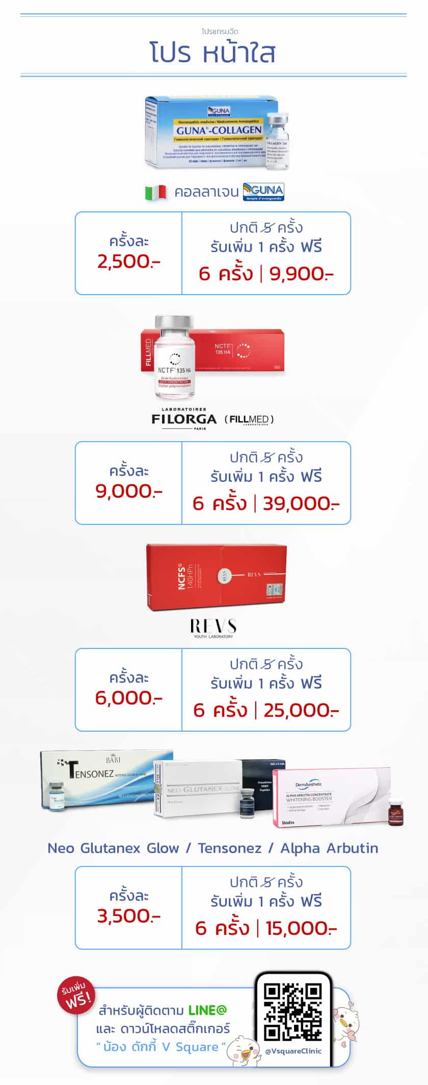 โปรโมชั่น เมโส หน้าใส