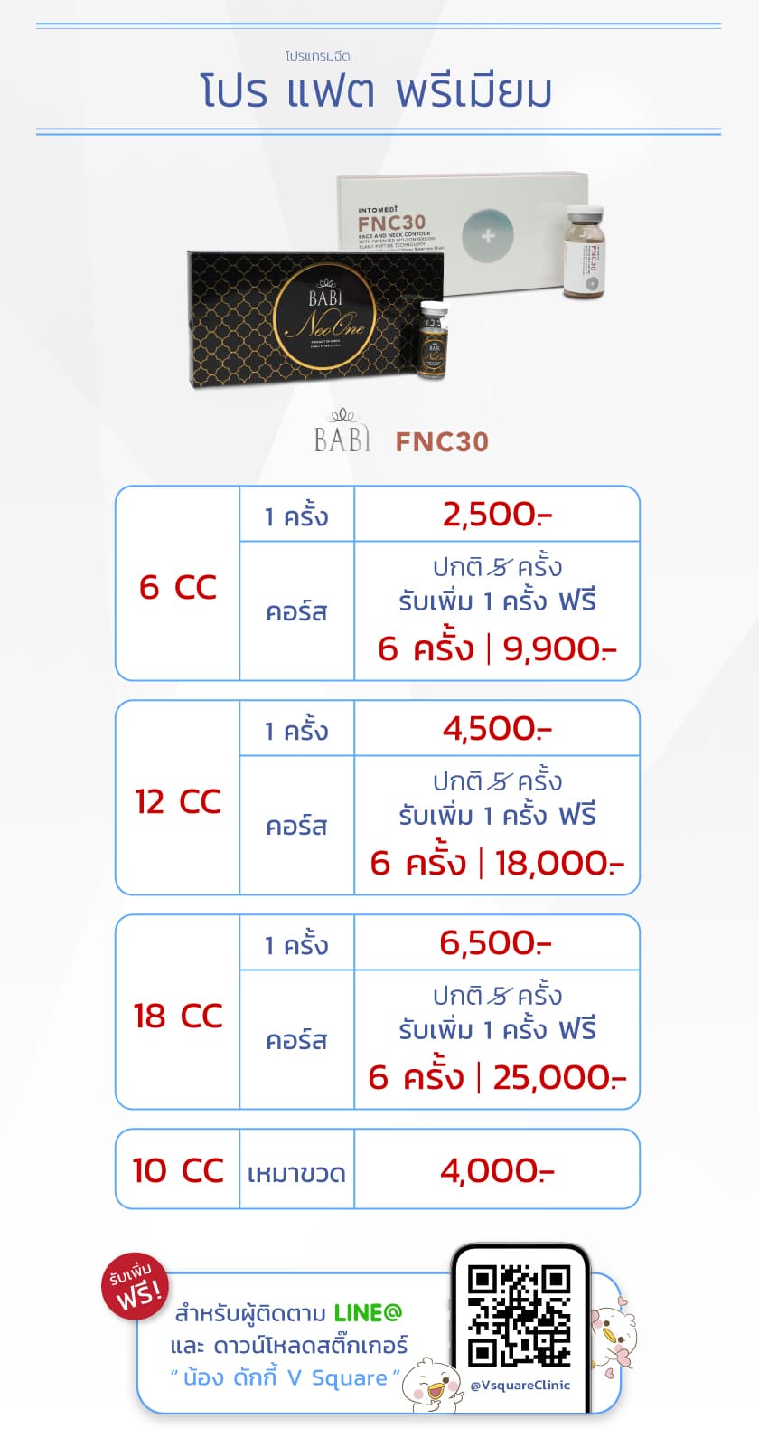 โปรโมชั่น เมโส แฟต พรีเมี่ยม