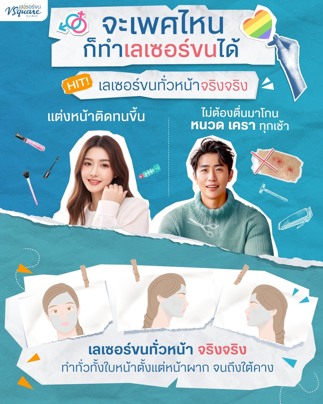 เพศไหนก็ทำเลเซอร์ขนหน้าได้