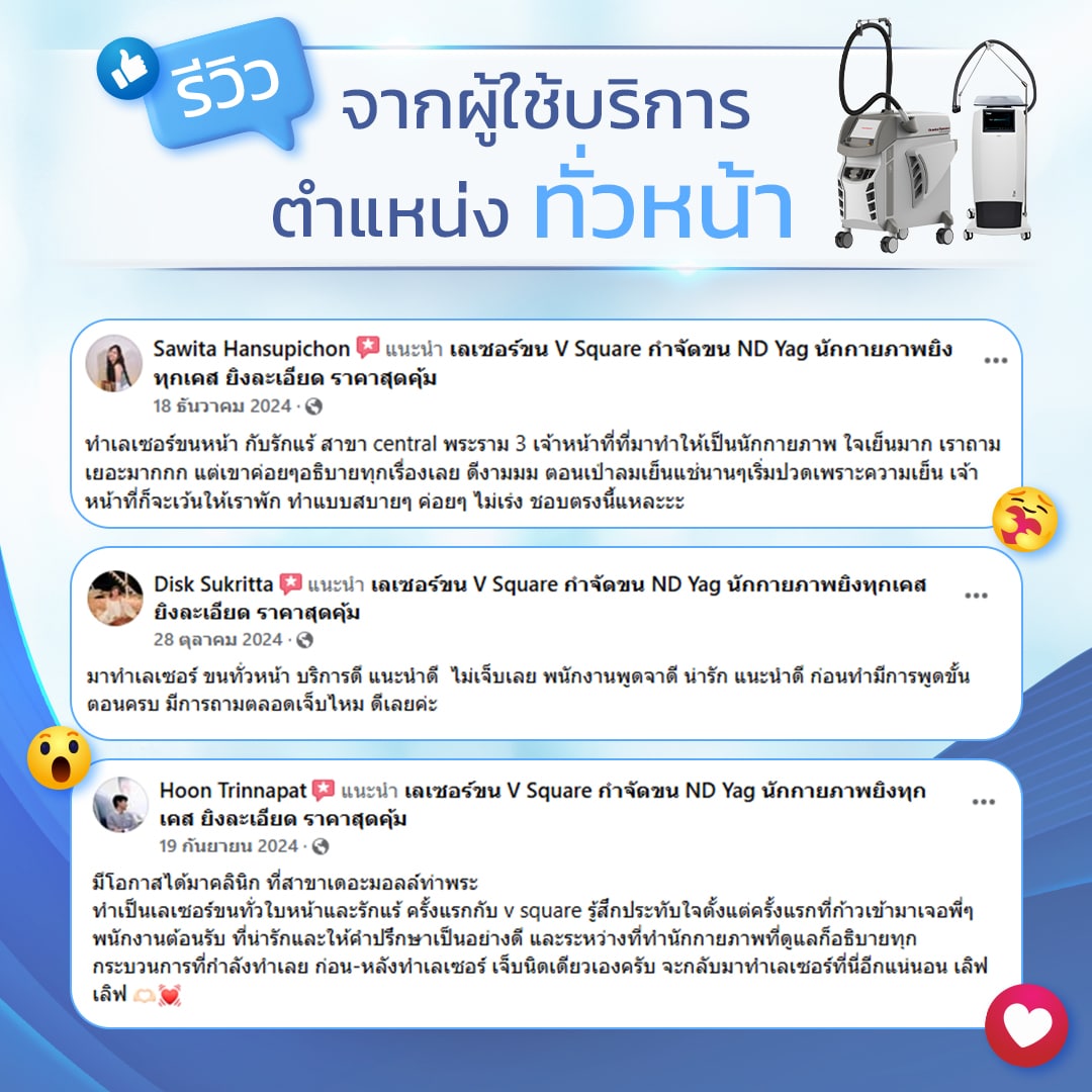 รีวิวเลเซอร์ขนหน้า