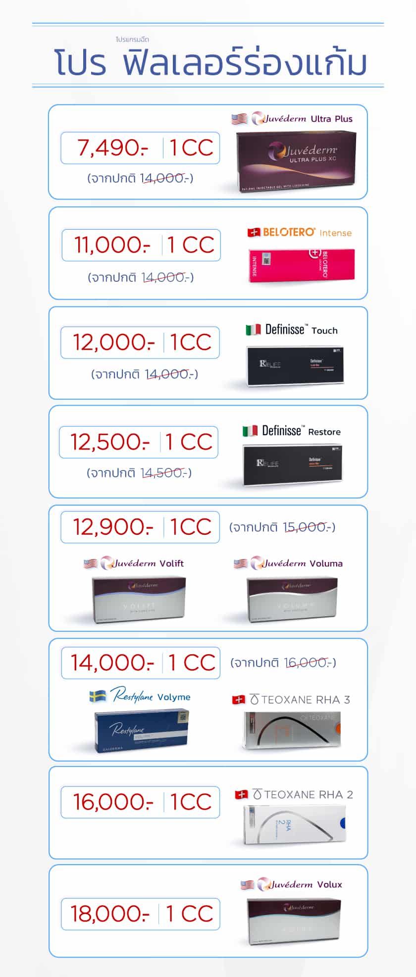 โปรฟิลเลอร์ร่องแก้ม