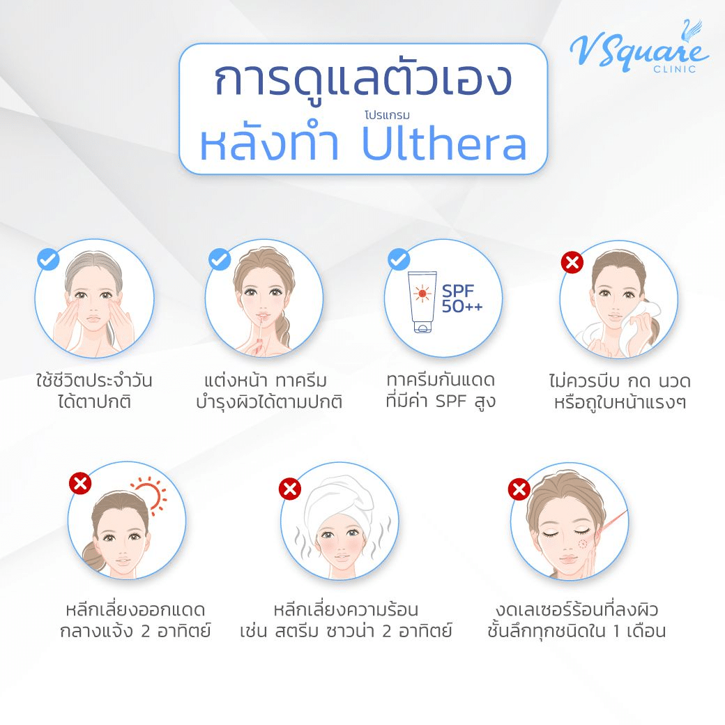 การดูแลหลังทำ Ulthera