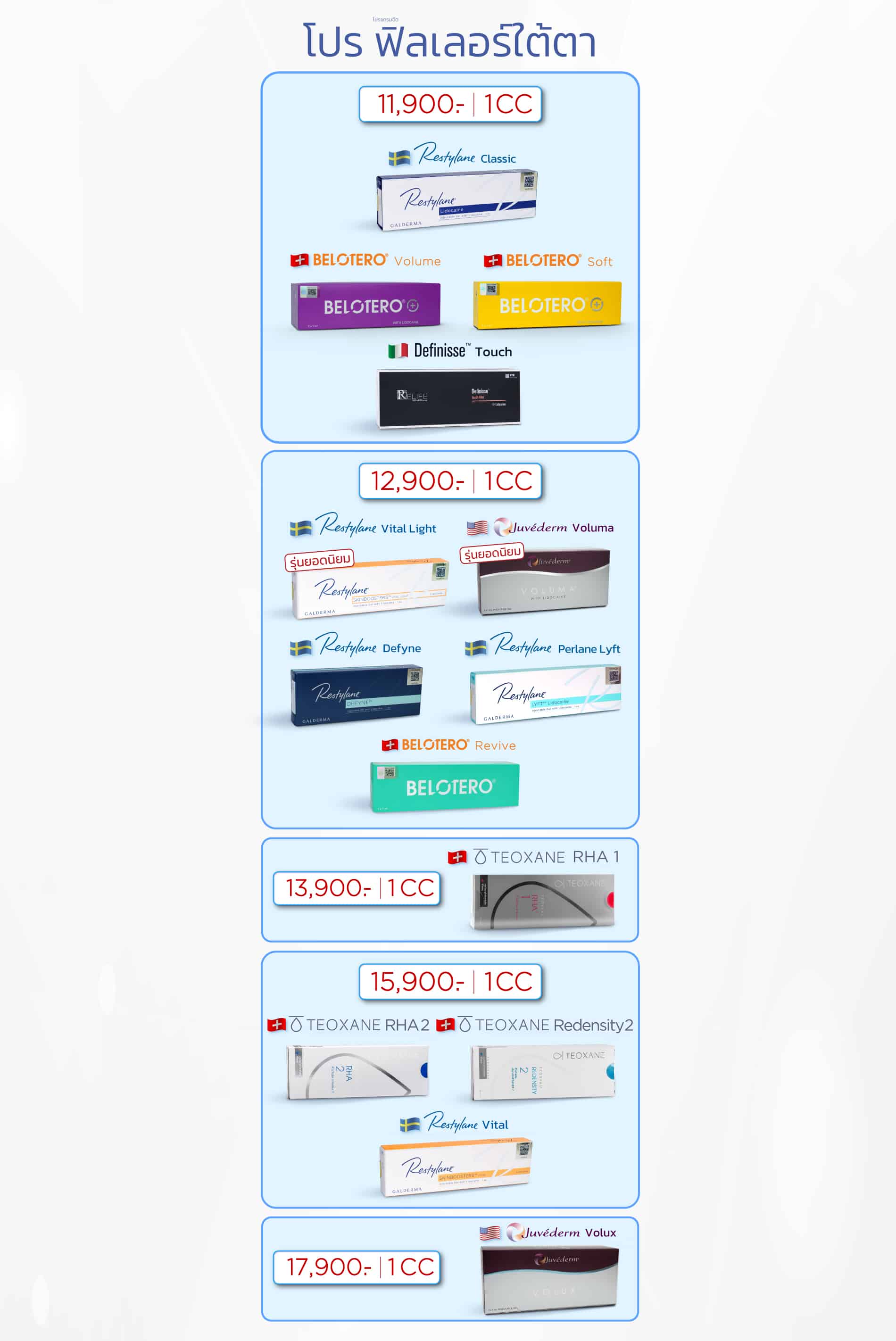 โปรฟิลเลอร์ใต้ตา