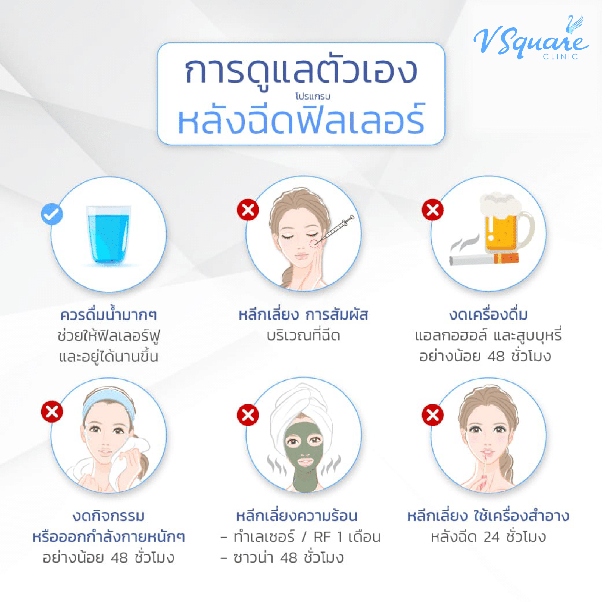 หลังฉีดฟิลเลอร์