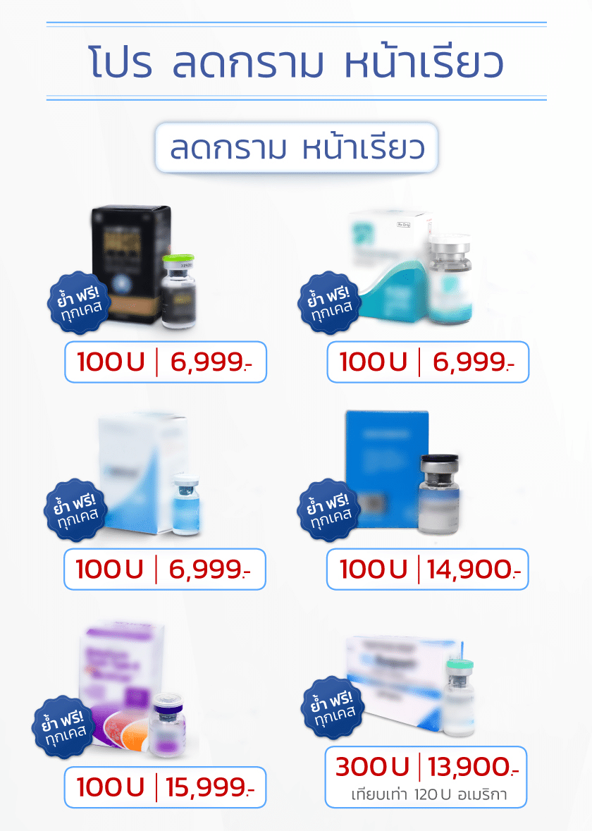 ฉีดโบท็อก ราคาโปรโมชั่น