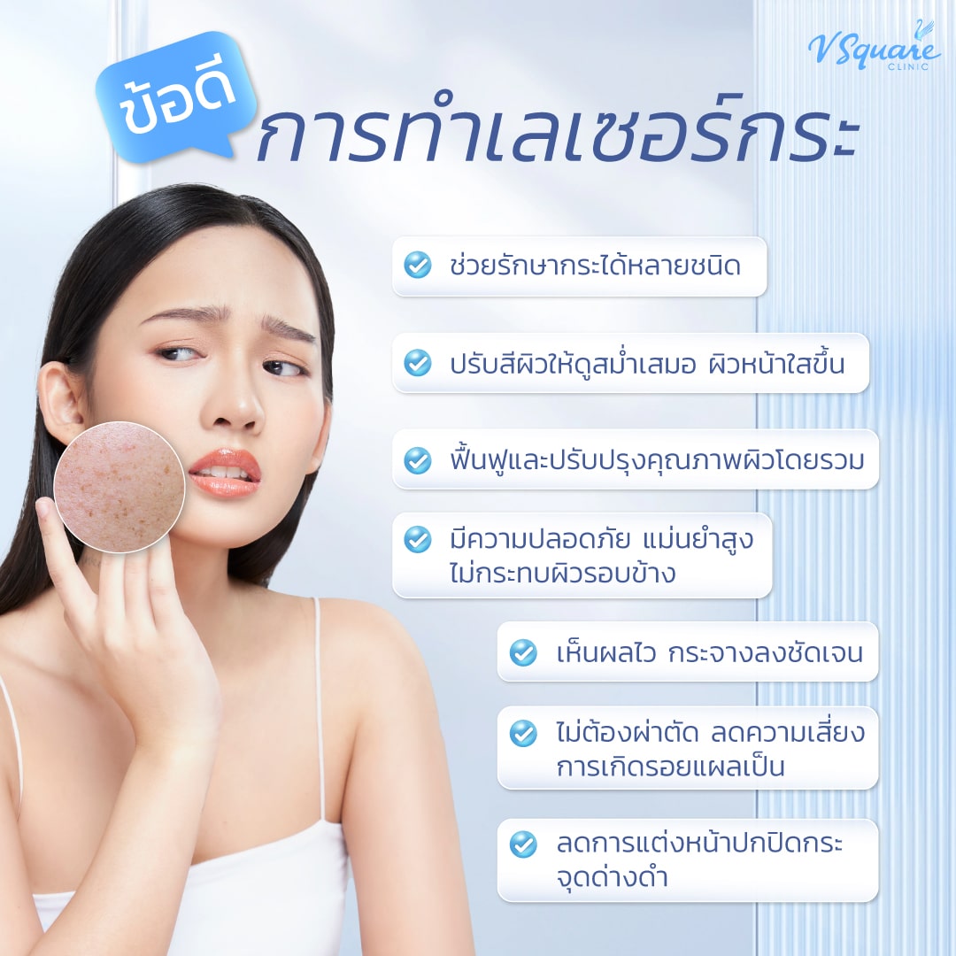 ข้อดีของการทำเลเซอร์กระ