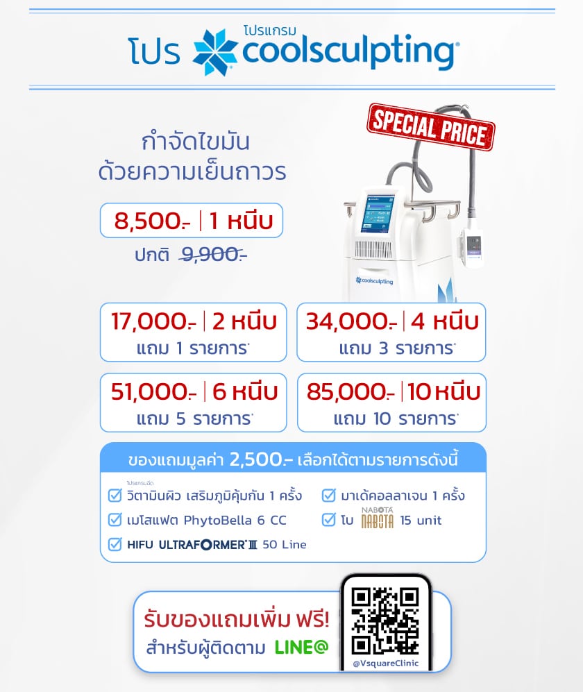 Coolsculpting ราคาโปรโมชัน 2025