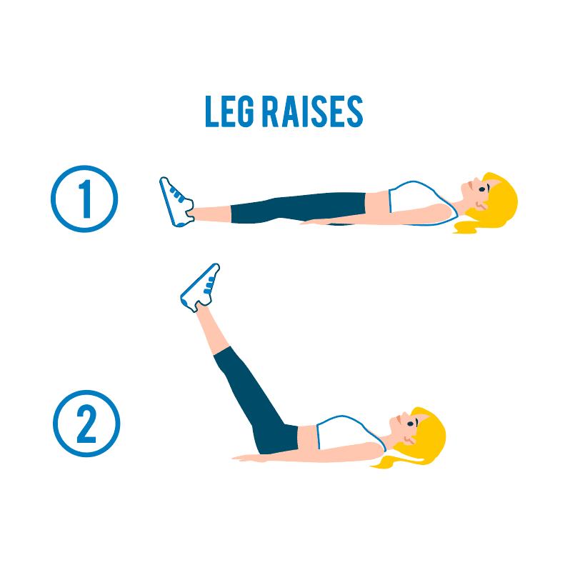 Leg Raise ท่าออกกำลังกายลดพุง