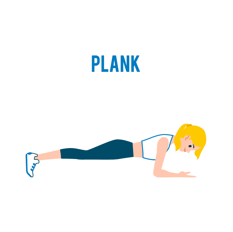 Plank ท่าออกกำลังกายลดพุง