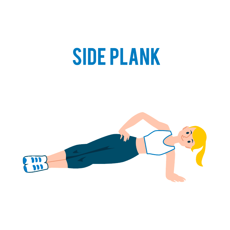 Side Plank ท่าออกกำลังกายลดพุง