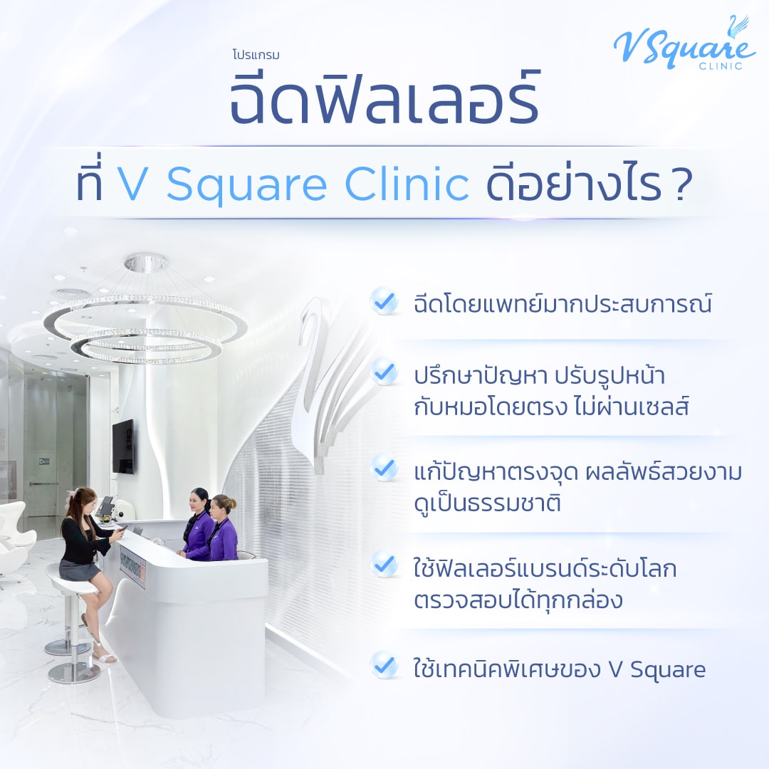 ฉีดฟิลเลอร์ Jalor ที่ V Square Clinic